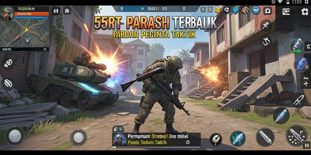 Tampilan gameplay yang seru dan strategis dalam 55RT.