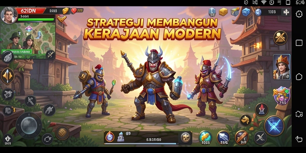 Tangkapan layar menampilkan strategi pertempuran dalam gameplay SLG.