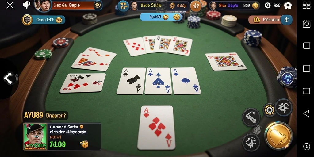 Gameplay seru AYU89 dengan grafis menarik dalam Gaple.
