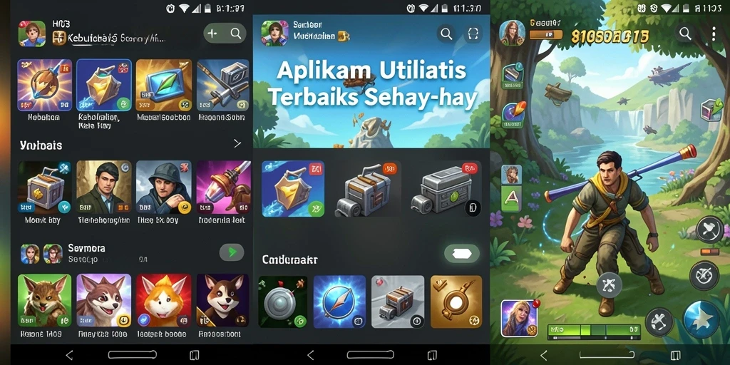 Screenshot H03 menampilkan beragam alat utilitas yang mudah diakses.