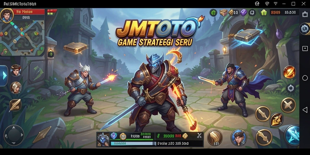 Tampilan gameplay menarik dari JMTOTO yang menonjolkan strategi SLG.