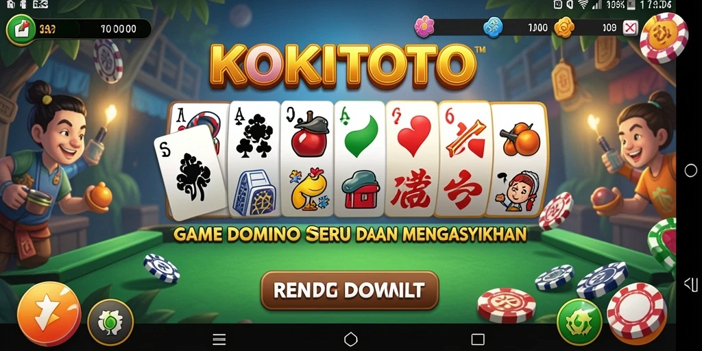 Tampilan gameplay KOKITOTO yang seru dan interaktif.