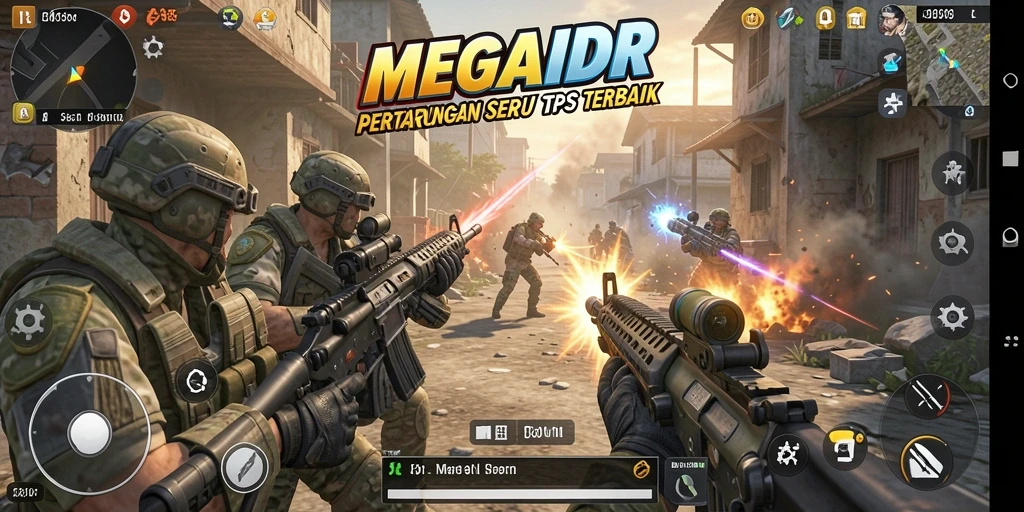 Gameplay seru dan intens dalam MEGAIDR.