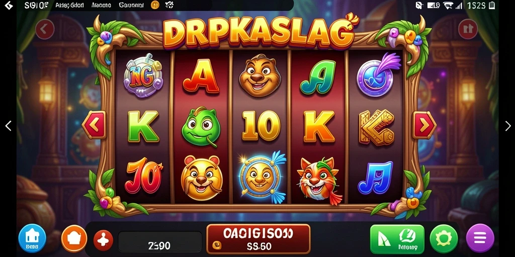 Tampilan gameplay S80 yang menakjubkan dengan simbol slot berkilauan.