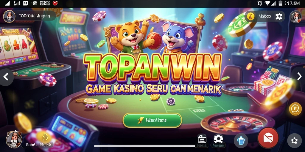 Tampilan gameplay menarik dari aplikasi Kasino TOPANWIN.