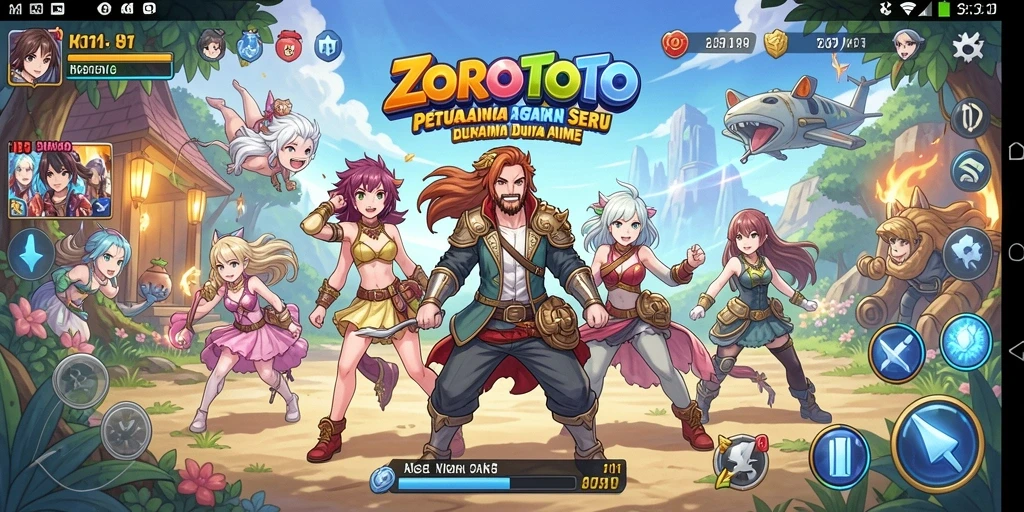 Tampilan gameplay menarik dari ZOROTOTO yang penuh warna.